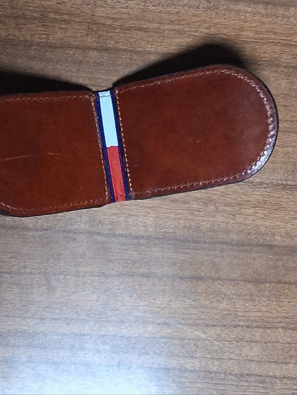 Tommy Hilfiger Vintage Leather Money Clip